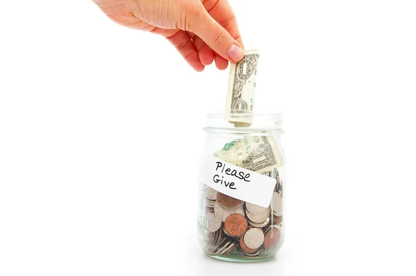 stock image Donation jar