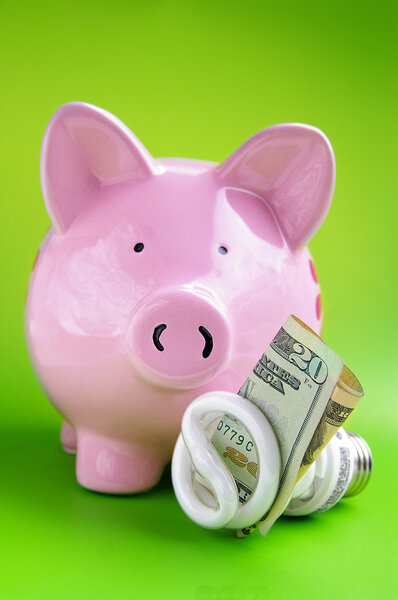 Лампочка и копилка
