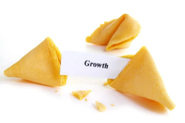 Growth fortune cookie — Stock Photo, Image