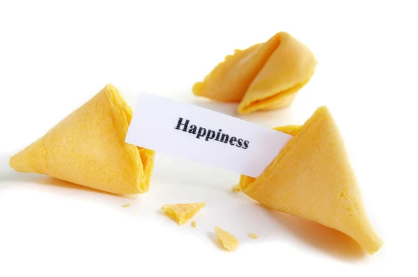 Geluk fortune cookie — Stockfoto
