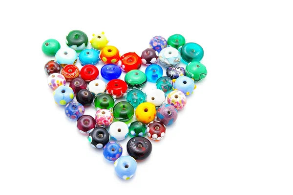 stock image Beads in a heart shape