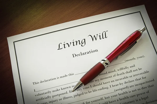 Living Will — Stock Photo, Image