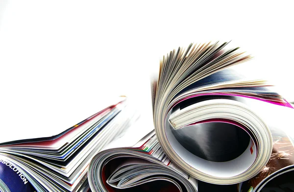 Magazines, on white — Stock Photo, Image