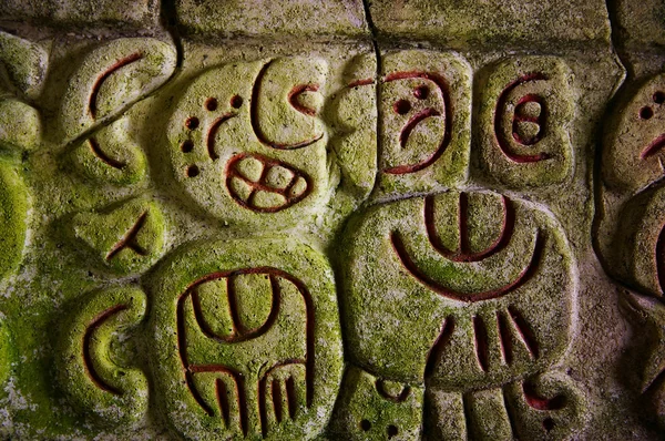 Mayan hieroglyphics — Stock Photo, Image