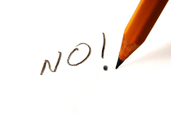 Powiedzieć "nie" — Zdjęcie stockowe