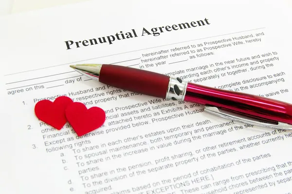 Accordo prematrimoniale — Foto Stock