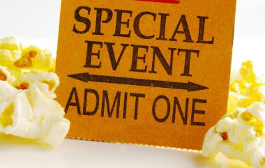 Special event ticket stub clipart