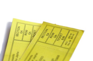 Ticket stubs clipart