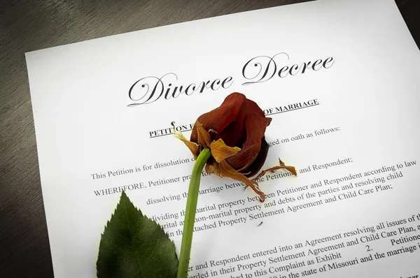Decreto de divorcio — Foto de Stock