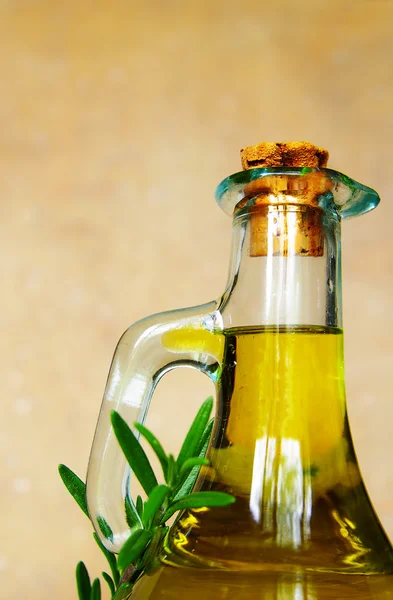 Olio d'oliva e rosmarino — Foto Stock