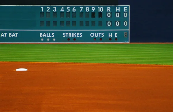 Quadro di valutazione del baseball — Foto Stock