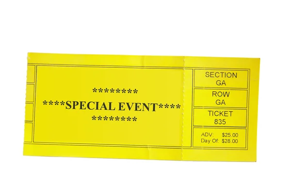 Special event-biljett — Stockfoto