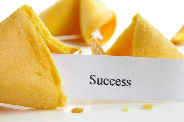 "Sukces "Fortune Cookie — Zdjęcie stockowe