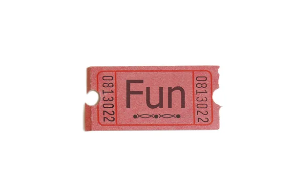 Single ticket with text — Stock Photo, Image