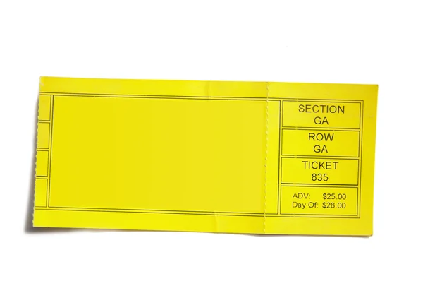 Ticketstub — Stockfoto