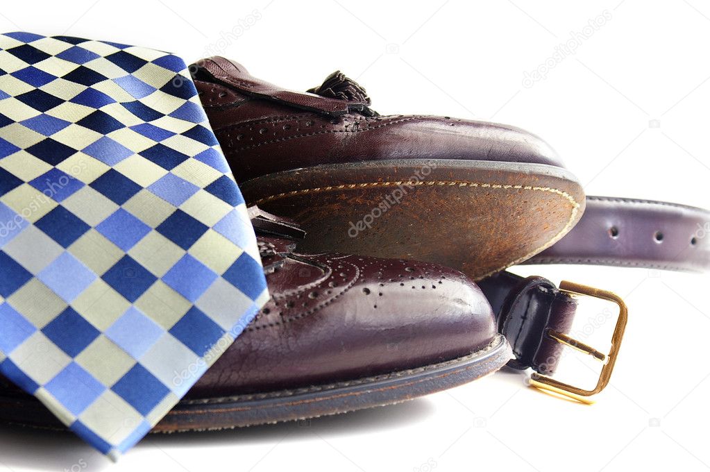 Business attire: Tie, shoes and belt