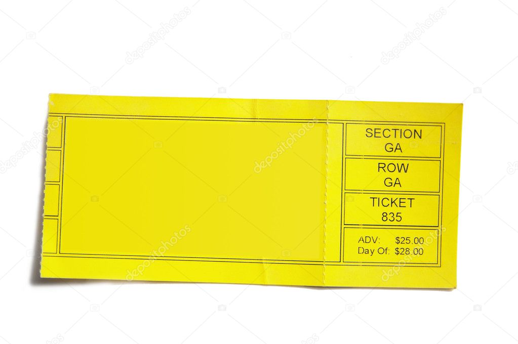 Ticket stub