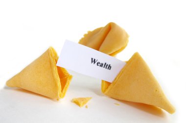 Wealth fortune cookie clipart