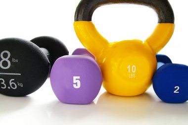 Assorted weights clipart