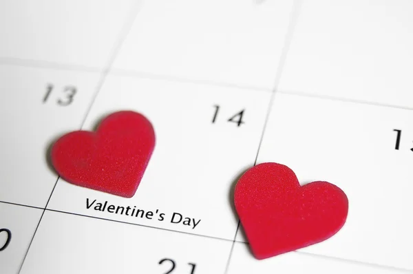Valentine calendar — Stock Photo, Image