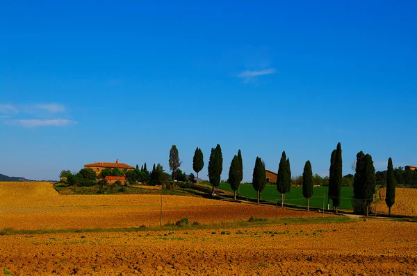 Toskanske villa – stockfoto