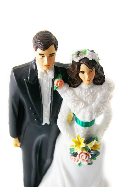 Фігури нареченого і нареченого — стокове фото