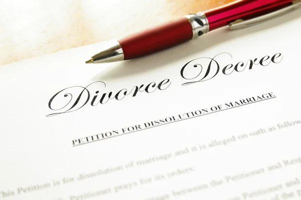 Divorce decree — Stock Photo, Image