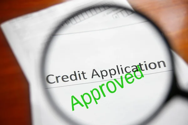 Approved credit — Stock Photo, Image