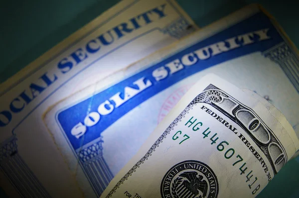 Money and Social Security — Stock Photo, Image