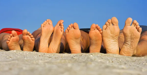 Barefoot on sand — Stock Photo, Image