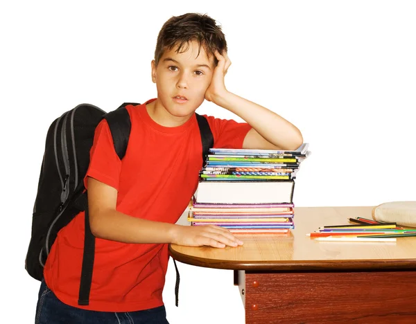 stock image Bored schoolboy