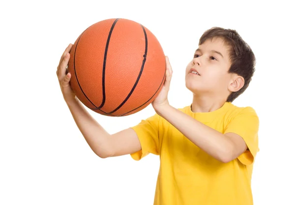 Bir basketbol çekim — Stok fotoğraf