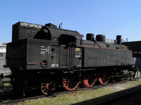 Паровий двигун локомотива — стокове фото