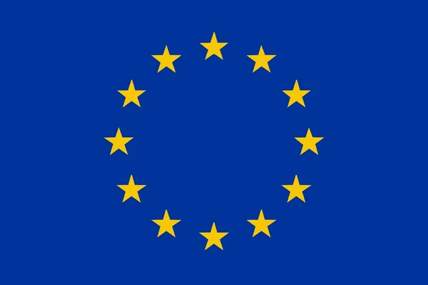 Flagge der Europäischen Union — Stockvektor