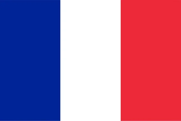 Ilustrasi bendera Prancis - Stok Vektor