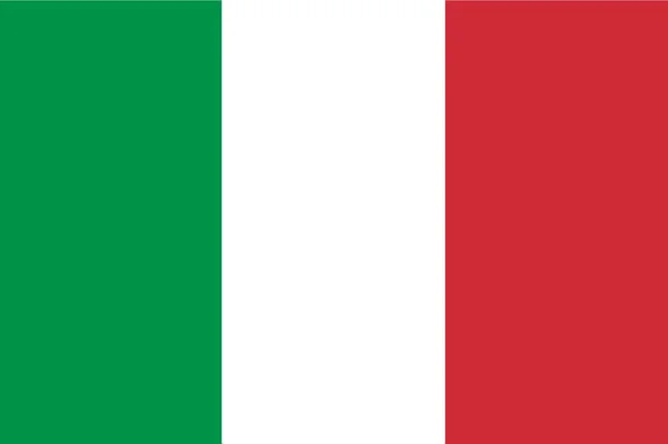 Italská vlajka ilustrace — Stockový vektor