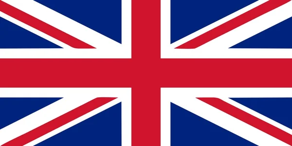 Vlag onder Britse vlag — Stockvector