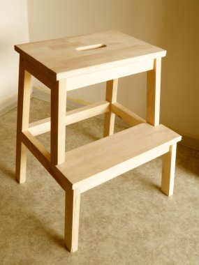 Beech wood board step stool