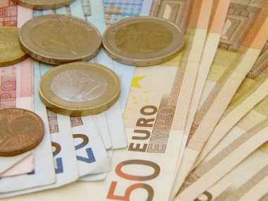 Euro para birimi banknot ve madeni paralar