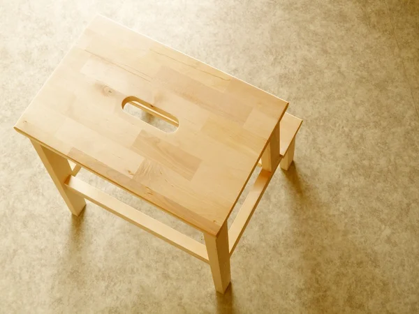 Buk dřeva, deska krok stolička — Stock fotografie