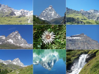 Alps mountains clipart