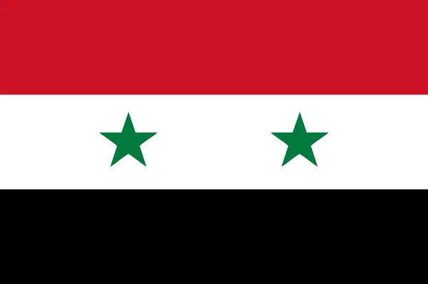 Flagge von Syrien — Stockfoto