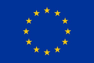 European Union flag - isolated vector illustration clipart