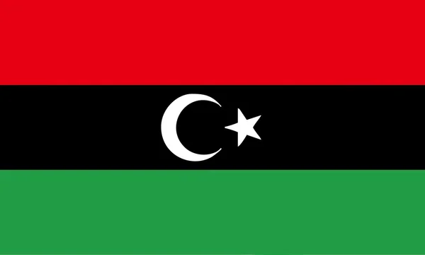 Bandiera libica (da luglio 2011 ) — Vettoriale Stock