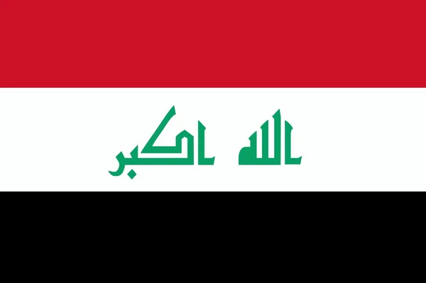 Bandeira iraquiana — Vetor de Stock