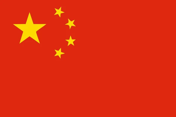 Vlag van China — Stockvector