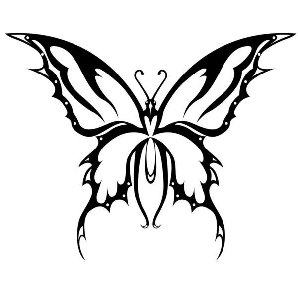 L'image vectorielle le papillon rose — Image vectorielle