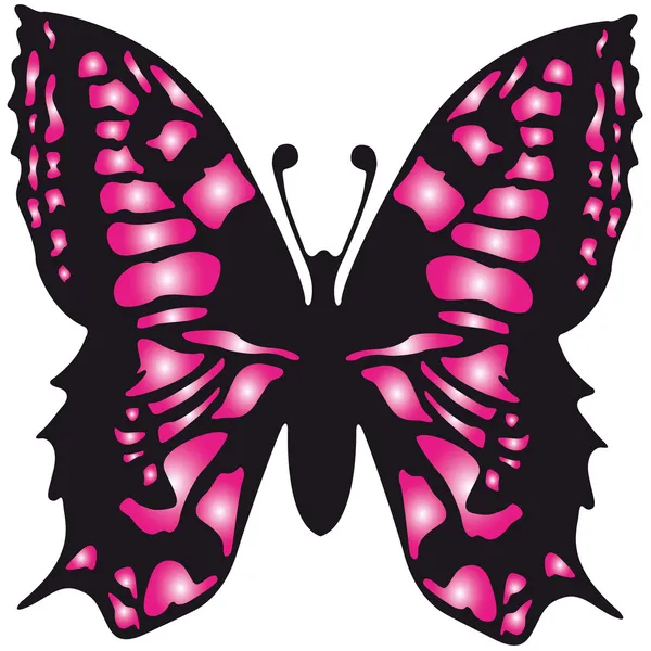 Das Vektorbild der rosa Schmetterling — Stockvektor