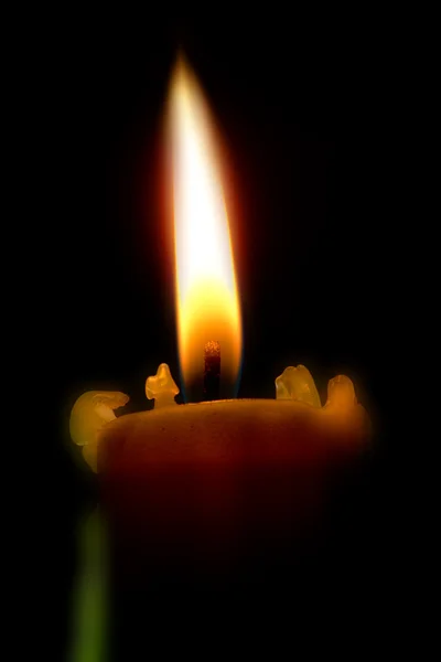 Teplá svíčka — Stock fotografie