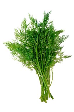 A bunch of fresh dill, isolated on a white background. clipart